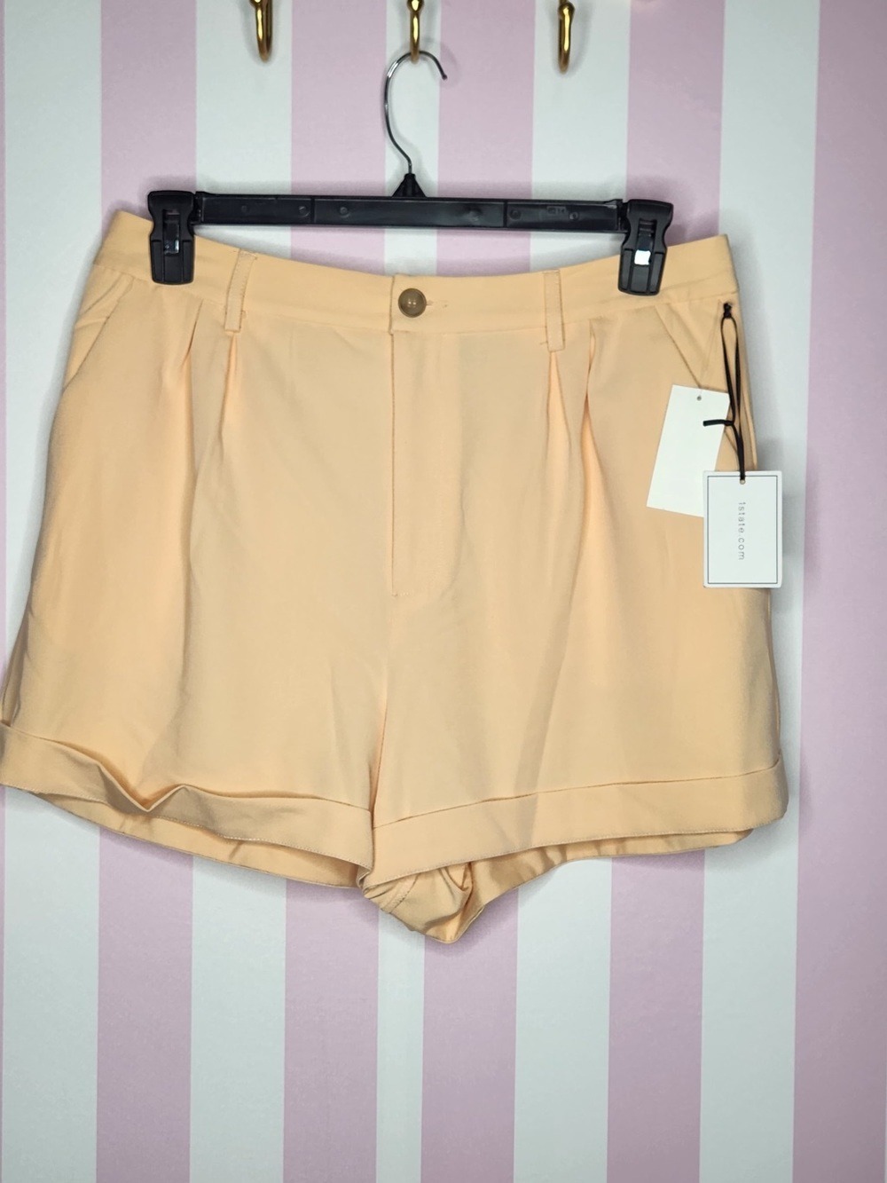1. State Peach Tailored High-Rise Women’s Shorts